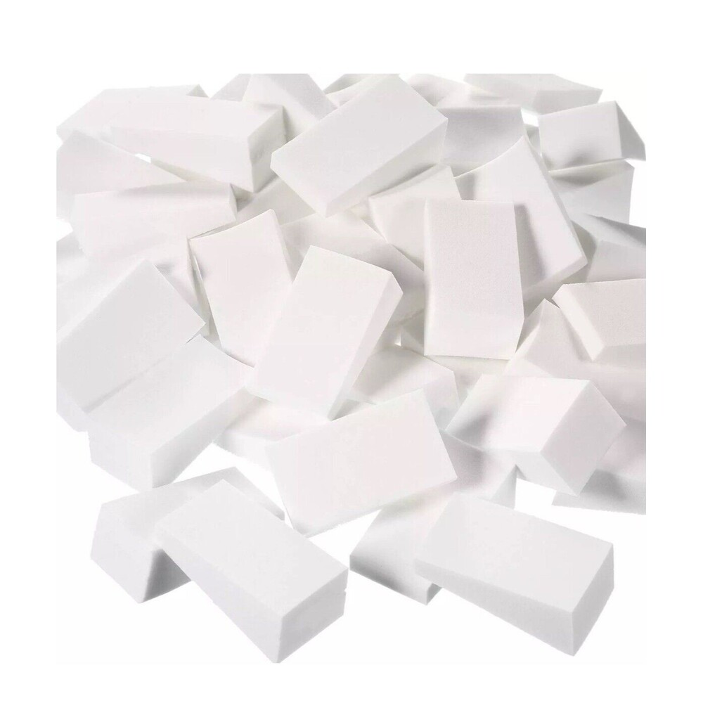 96 Beauty Makeup Blender Sponge Cosmetic Wedge Triangle Facial Applicator‎ White